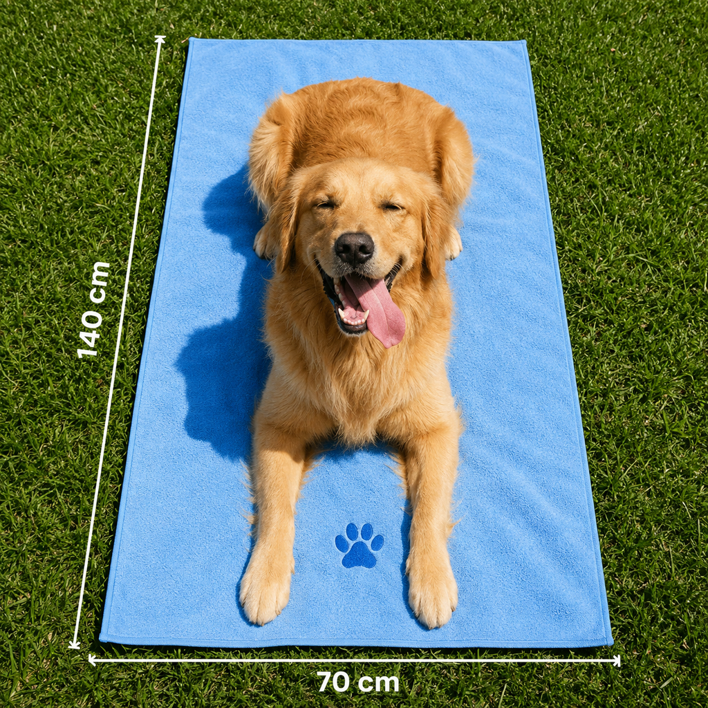 DryCoat™ Microfibre Dog Towel – 140 × 70 cm